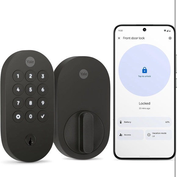 Black Smart Lock and Smartphone Bundle